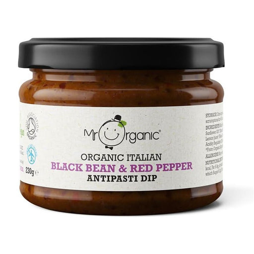 Mr Organic Black Bean & Red Pepper Dip 230g
