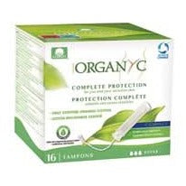 Organyc Compact Applicator Tampons Super x 16