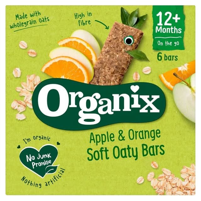 Organix Apple & Orange Oat Bar 6 x 23g