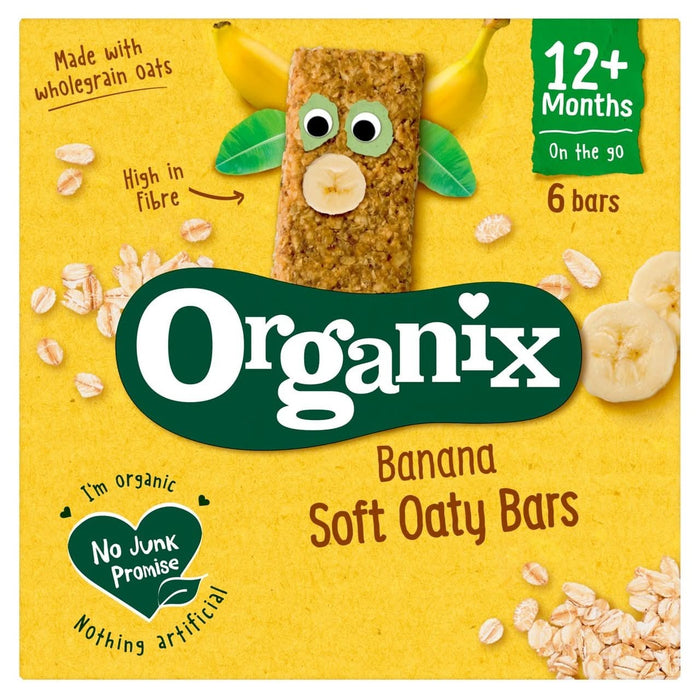 Organix Banana Oat Bar 6 x 23g
