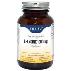 Quest L-Lysine 1000mg 90 Tablets