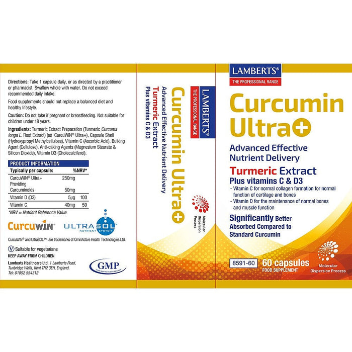 Lamberts Curcumin Ultra+ 60 Capsules