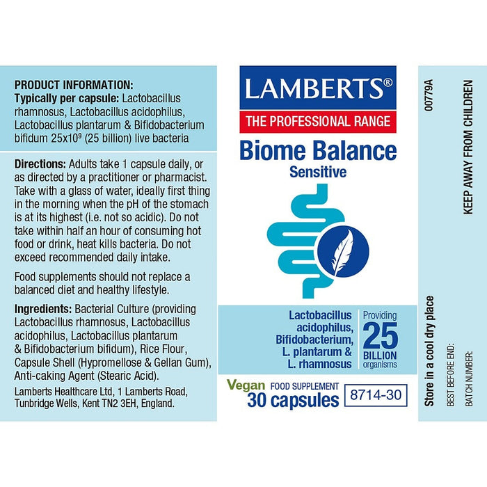 Lamberts Biome Balance Sensitive 30 Capsules