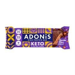 Adonis Double Choc Crisp Protein Bar 45g - Keto-Friendly