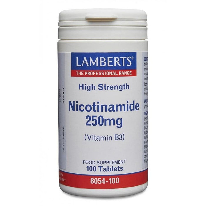 Lamberts Nicotinamide 250Mg (Vitamin B3) 100 Tablets