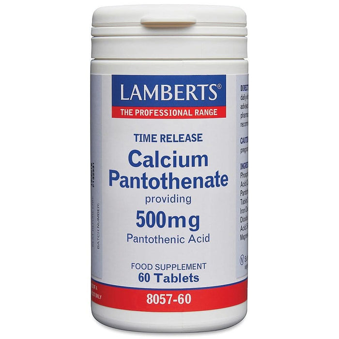 Lamberts Calcium Pantothenate 500Mg Time Release 60 Tablets