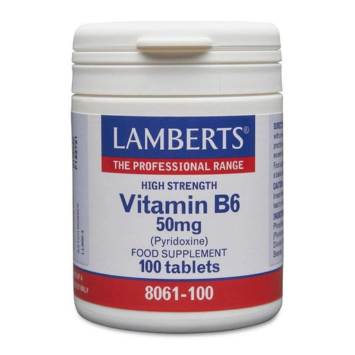 Lamberts Vitamin B6 50Mg (Pyridoxine) 100 Tablets