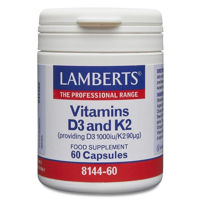 Lamberts Vitamin D3 1000iu & K2 90mg 60 Capsules