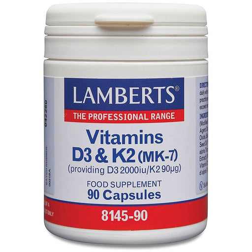 Lamberts Vitamins D3 2000IU & K2 90mg 90 Caps
