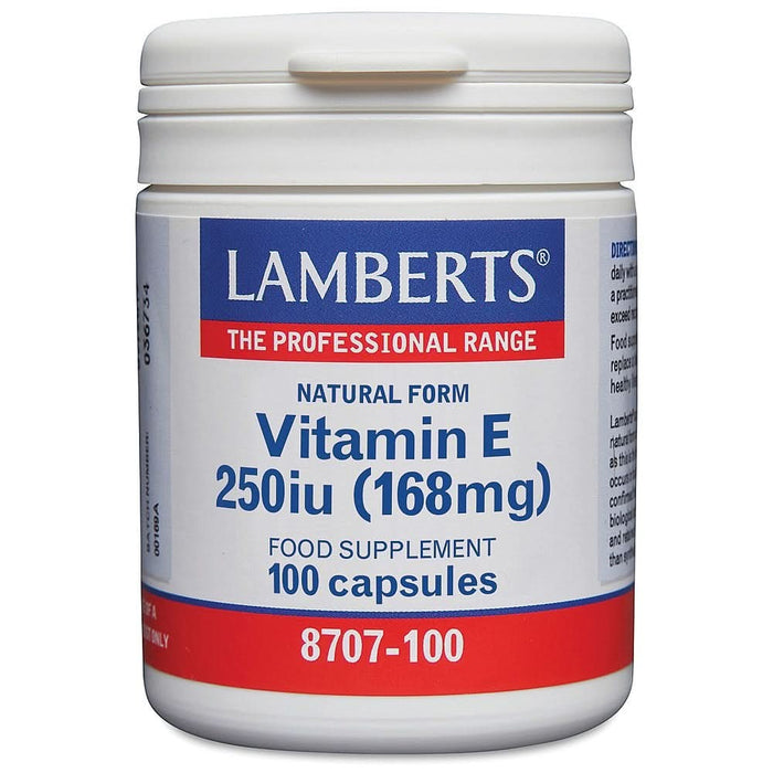 Lamberts Natural Vitamin E 250 I.U. 100 Caps