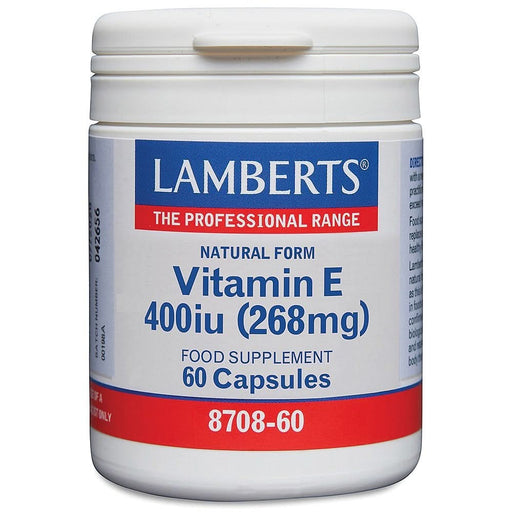Lamberts Natural Vitamin E 400 I.U. 60 Caps