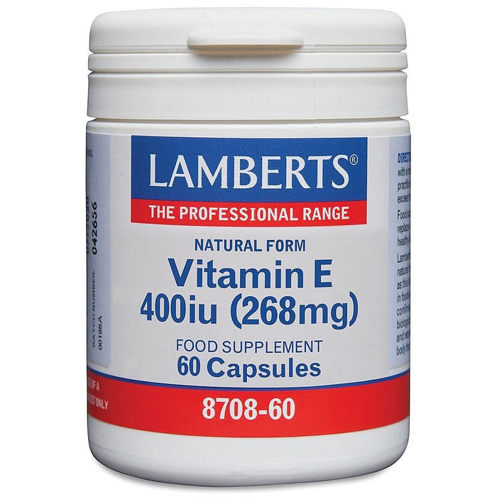 Lamberts Natural Vitamin E 400 I.U. 60 Caps