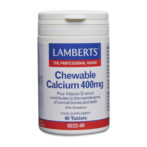 Lamberts Chewable Calcium 400Mg 60 Tablets