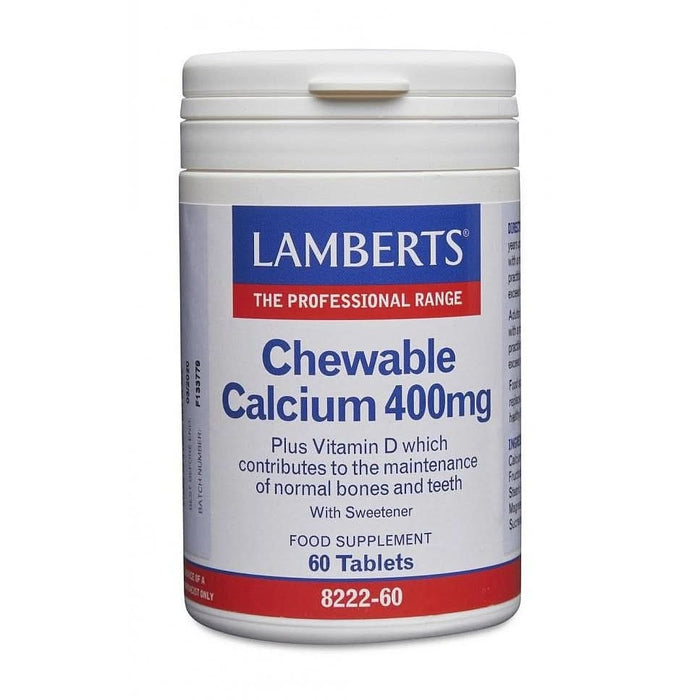 Lamberts Chewable Calcium 400Mg 60 Tablets