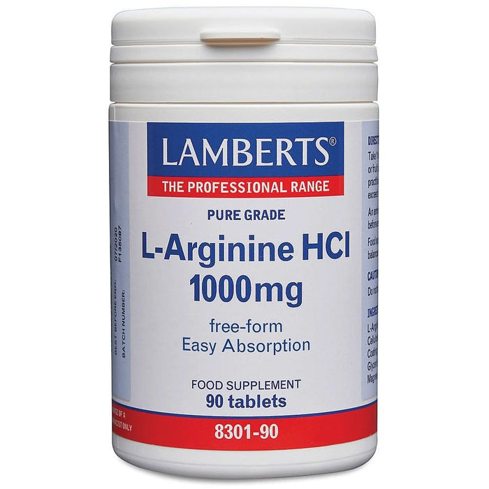 Lamberts L-Arginine HCL 1000Mg 90 Caps