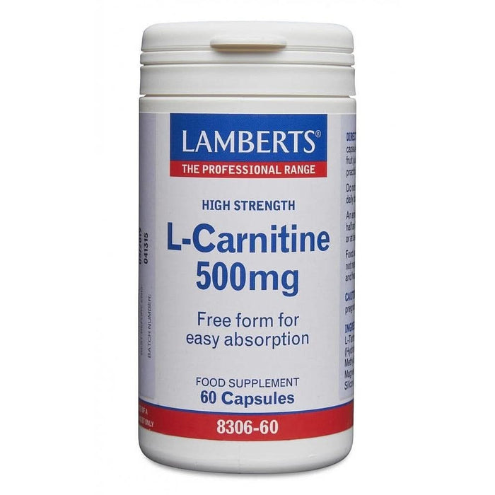 Lamberts L-Carnitine 500mg 60 Caps