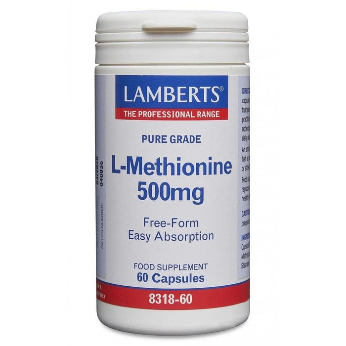 Lamberts L-Methionine 500Mg 60 Caps