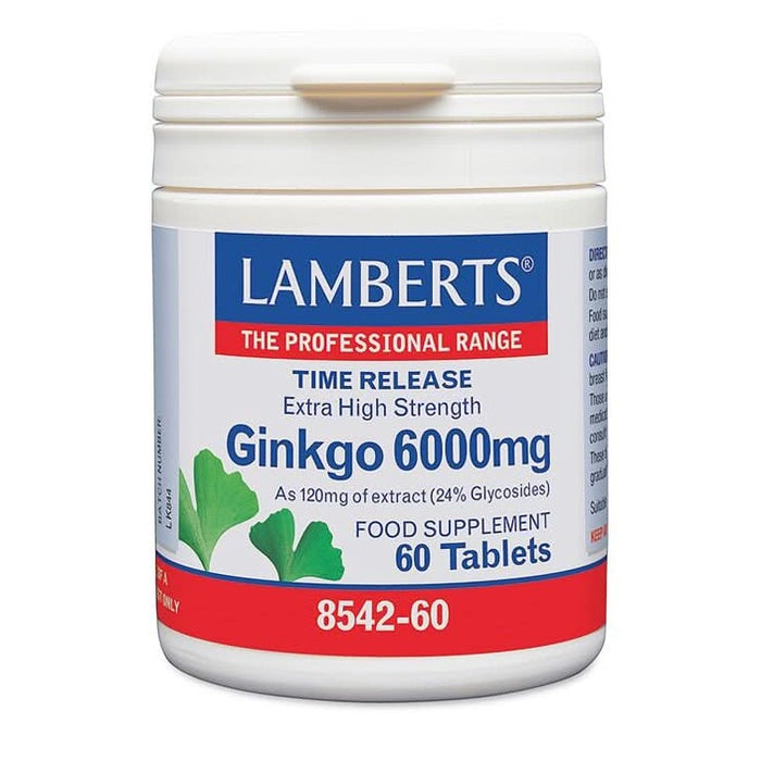 Lamberts Ginkgo 6000mg Extra High Strength 60 Tablets