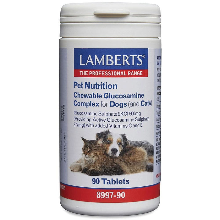 Lamberts Chewable Glucosamine Complex For Dogs (And Cats) 90 Tablets
