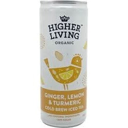 Higher Living Ginger Lemon Turmeric Iced Tea 250ml