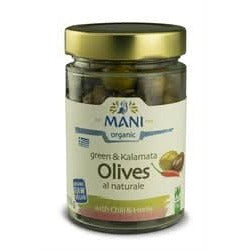 Mani Mixed Olives with Chilli 205g