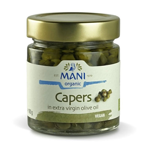Mani Organic Capers in Olive Oil 205g