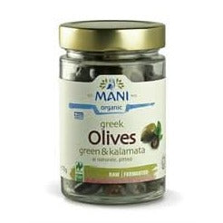 Mani Organic Kalamata & Green Olives 205g