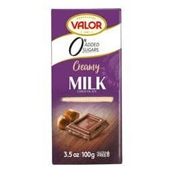 Valor Sugar Free Milk Choc With Hazelnut Cream 100g