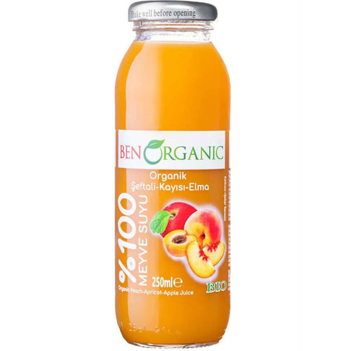 Ben Organic Organic Peach Apricot & Apple 250ml