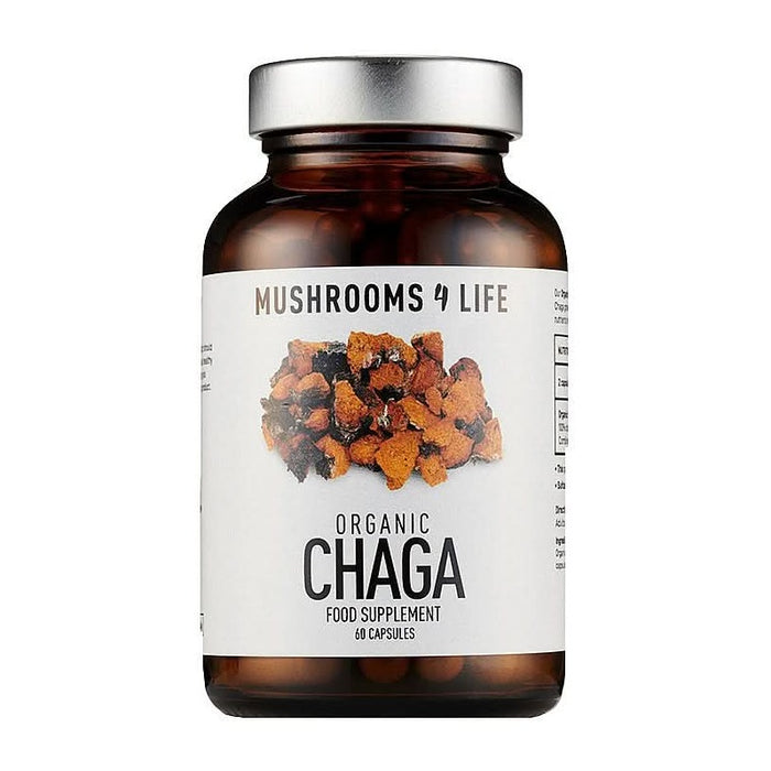 Mushrooms For Life Organic Chaga 60 Capsules
