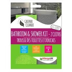 Greener Cleaner Bathroom & Shower Kit -2 Cloths