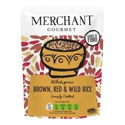Merchant Gourmet Brown Red & Wild Rice 250g