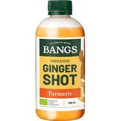 Bangs Organic Ginger Turmeric Shot 300ml