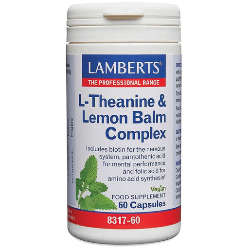 Lamberts L-Theanine & Lemon Balm Complex 60 Tablets