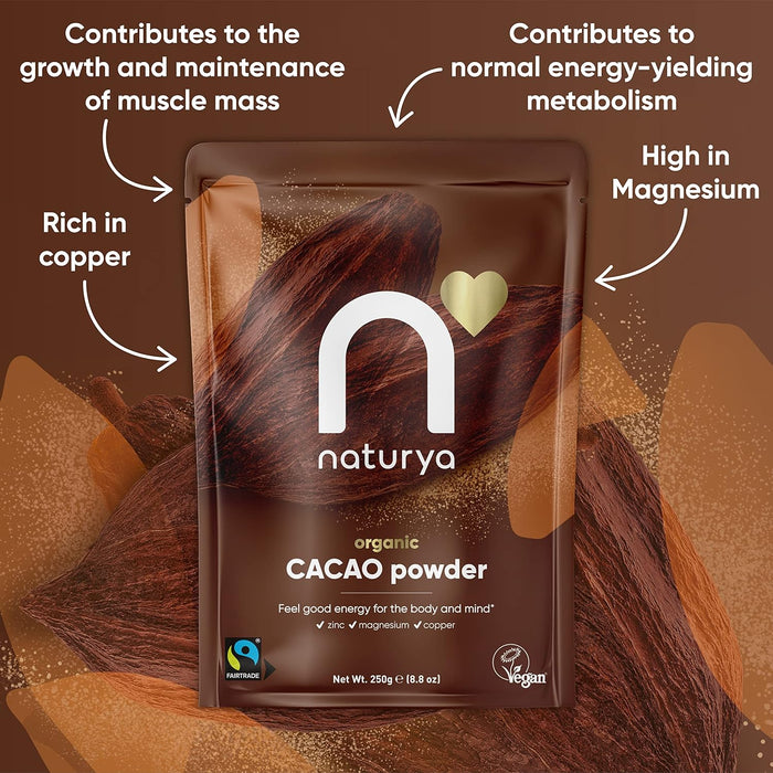 Naturya Organic Fair Trade Cacao Powder 250g