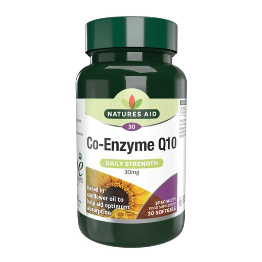 Natures Aid CoQ10 30mg 30 Softgels