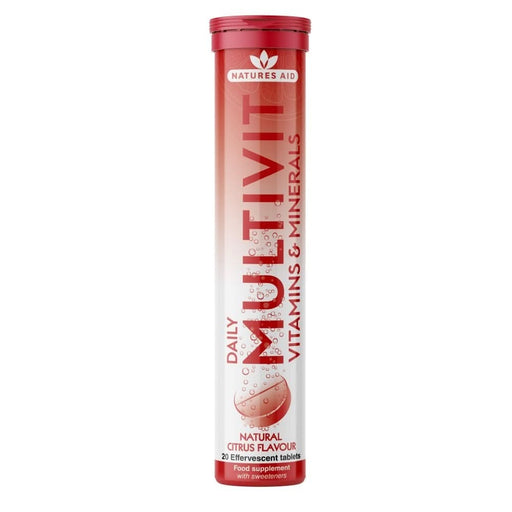 Natures Aid Daily Multivitamin Effervescent (Citrus Flavour) 20 Tablets