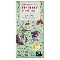 Bennetto Dark Mint Chocolate 80g