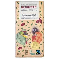 Bennetto Orange with Chilli Chocolate 80g