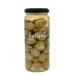 Hellenic Sun Org Green Olives 330g