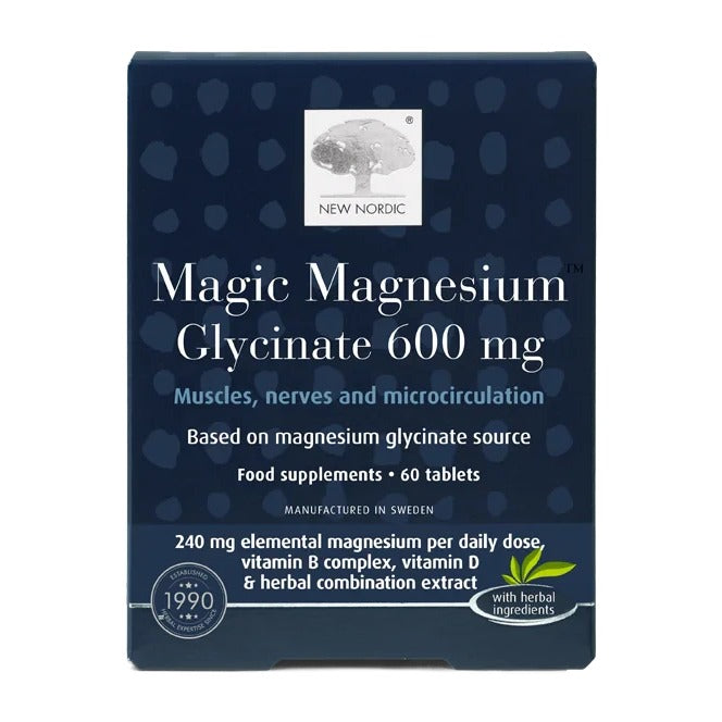 New Nordic Magnesium Glycinate 60 Tablets