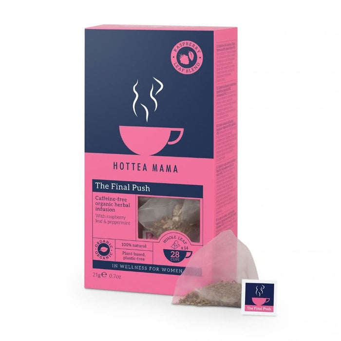 HotTea Mama Final Push Raspberry Leaf Tea 14 Bags