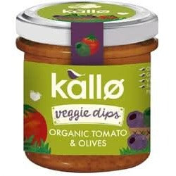 Kallo Organic Tomato & Olives Dip 135g