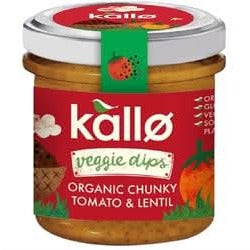 Kallo Organic Tomato & Lentil Dip 140g