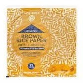 King Soba Organic Br Rice Paper Turmeric 200g