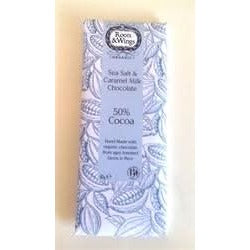 Roots and Wings Sea Salt Caramel Chocolate Bar 80g