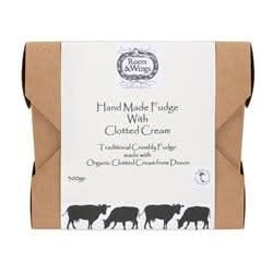 Roots and Wings Organic Clotted Cream Fudge 300g