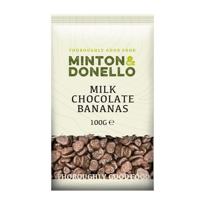 Minton & Donello Milk Chocolate Bananas 100g