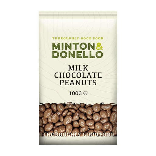 Minton & Donello Milk Chocolate Peanuts 100g