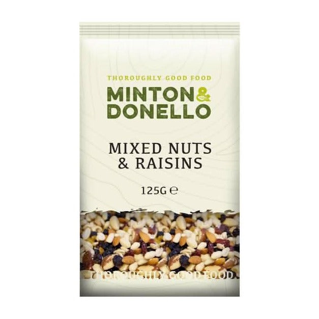 Minton & Donello Mixed Nuts & Raisins 250g